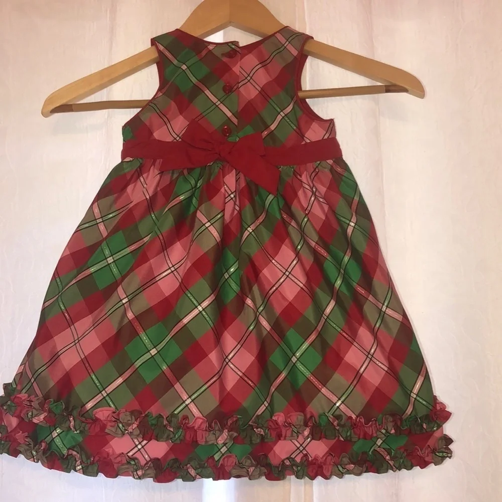 Oshkosh Bgosh GUC  red and green dress size 24 M❤️